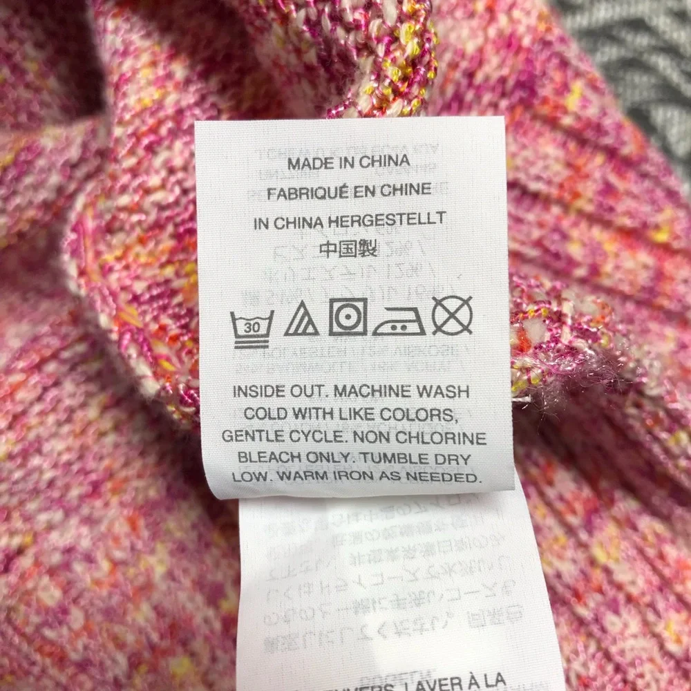 J. Crew‎ Flared Sleeve Marled Swing Sweater V-Neck